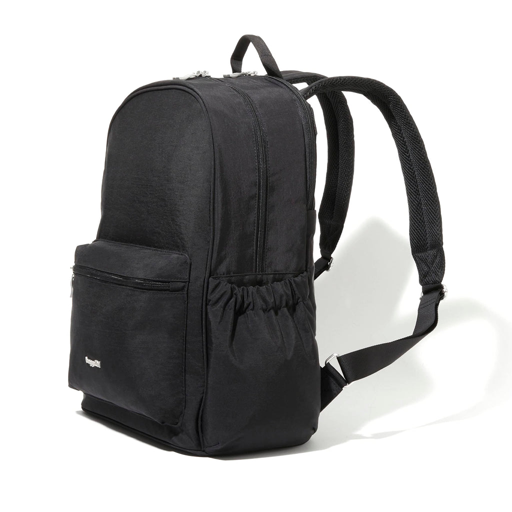 Baggallini On the Go Laptop Backpack - 16x12 Inch Travel Backpack with 16 Inch Laptop Sleeve - Lightweight Luggage Backpack