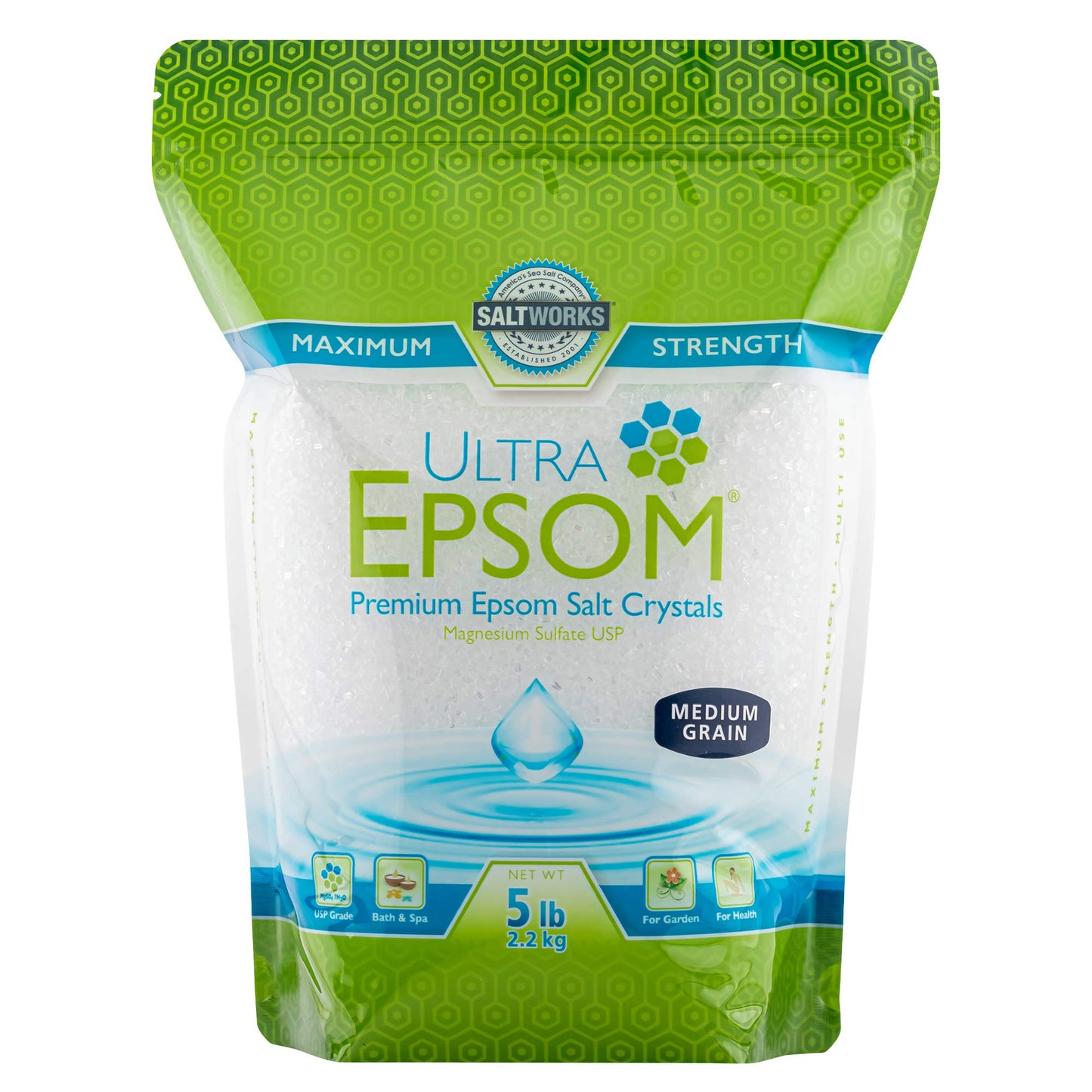 SaltWorks Ultra Epsom Bath Salt