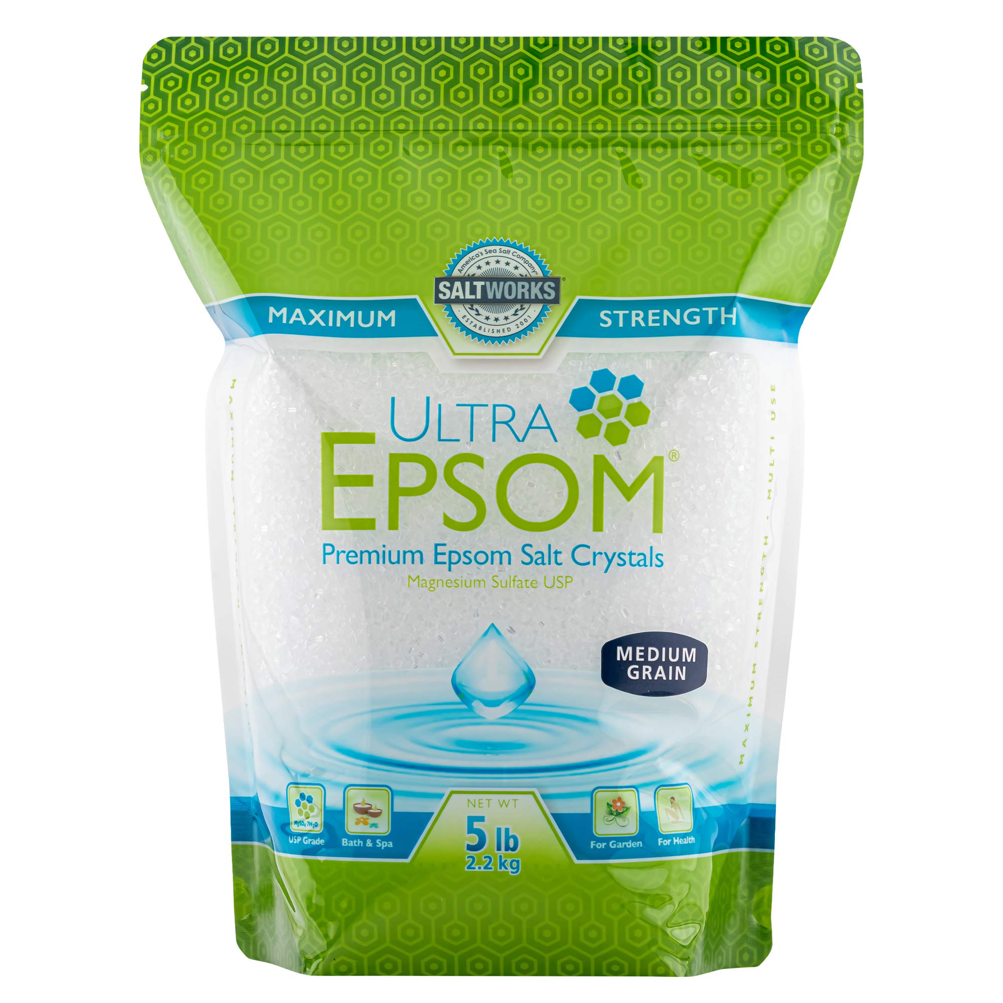 SaltWorks Ultra Epsom Bath Salt