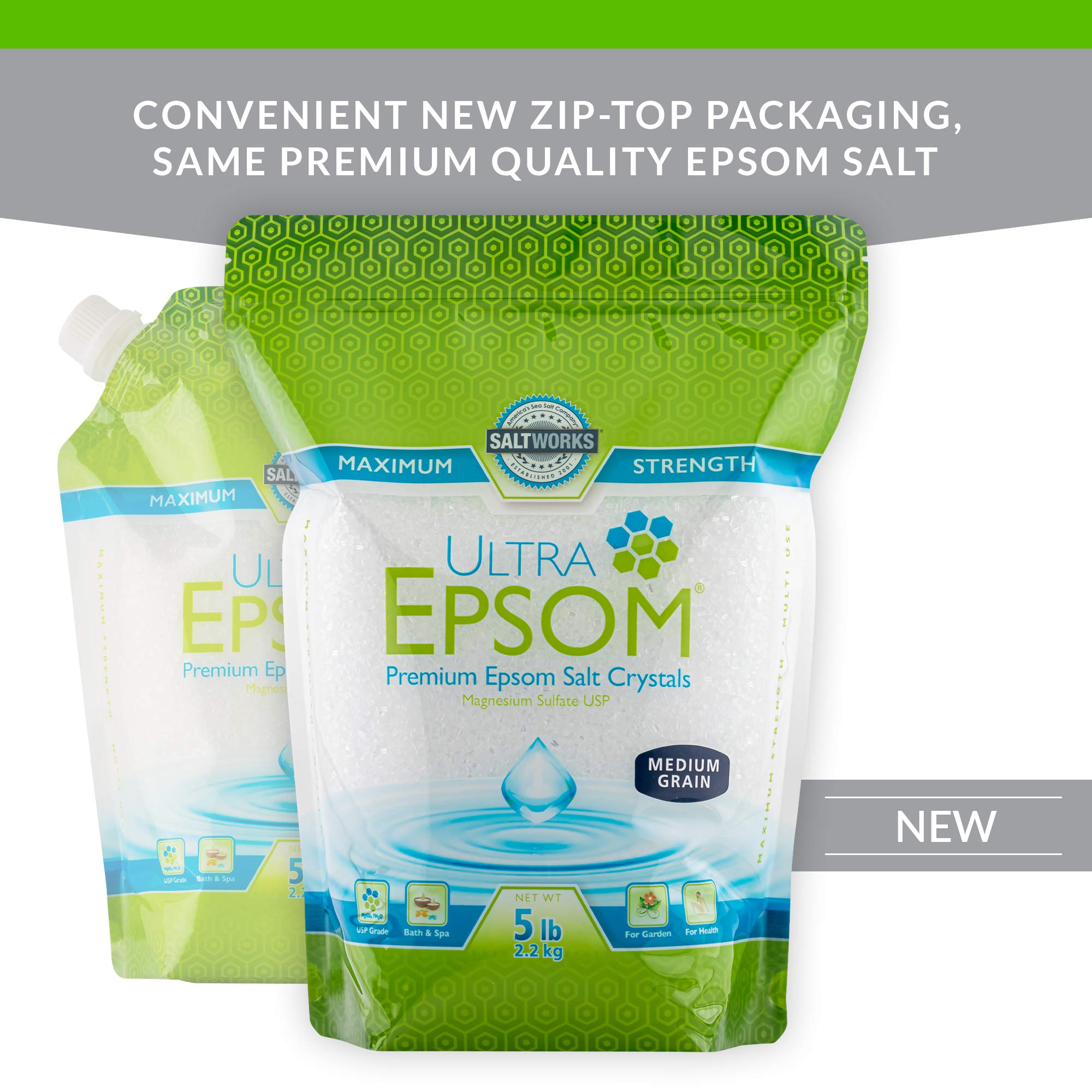SaltWorks Ultra Epsom Bath Salt