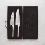 Schmidt Bros. Evolution 3- Piece Knife Set, High-Carbon German Stainless Steel Cutlery in a Wood Gift Box