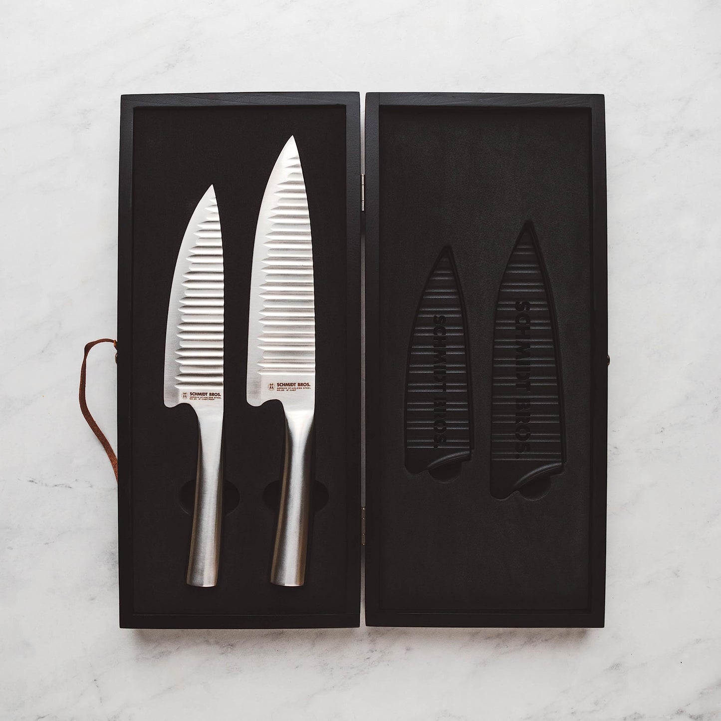 Schmidt Bros. Evolution 3- Piece Knife Set, High-Carbon German Stainless Steel Cutlery in a Wood Gift Box