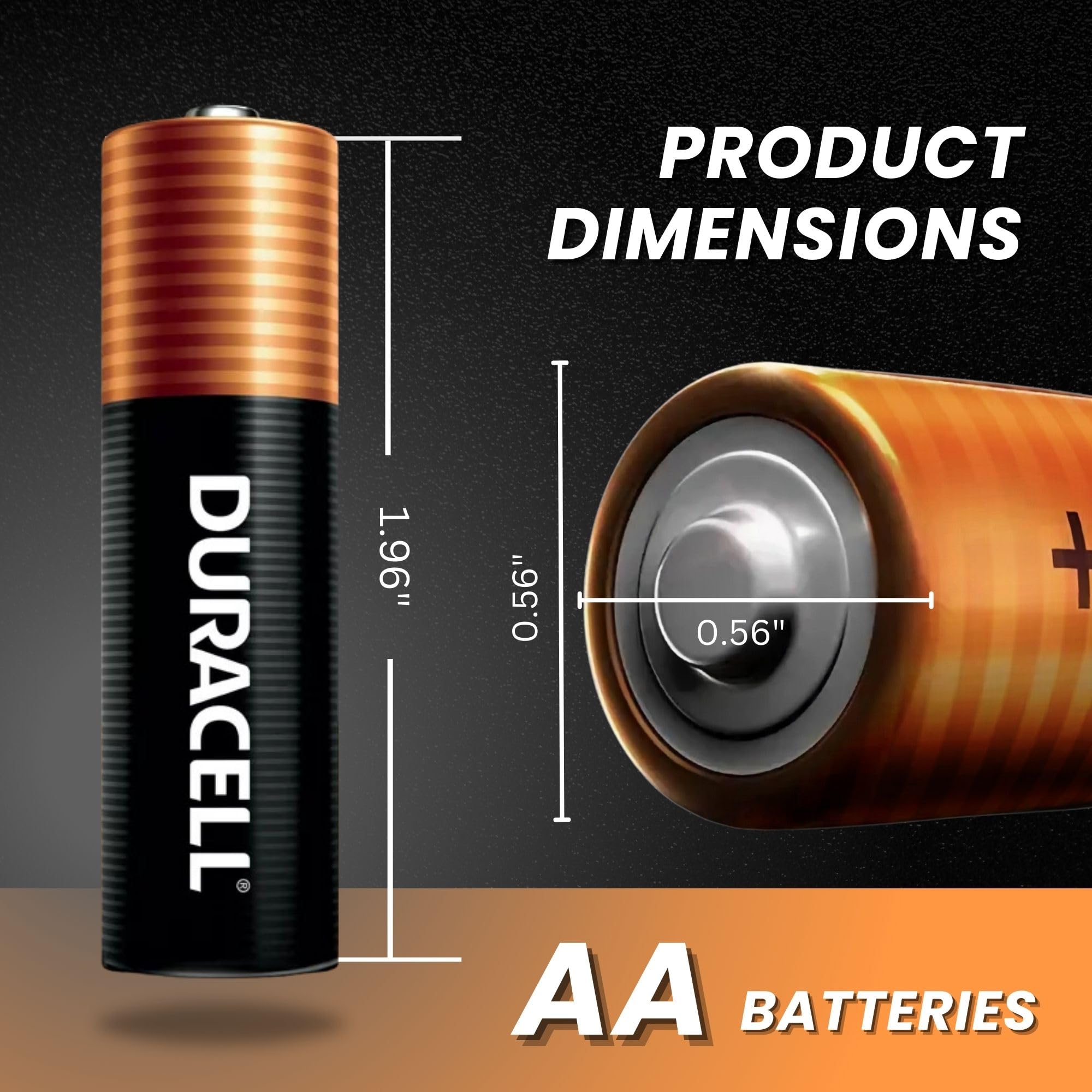 DURACELL Duralock AA 1.5 Volt Alkaline Battery Pack to Charge Items for Exclusive Power in Remotes and Controllers, (5 Packs of 20 Batteries Each)