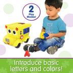 The Learning Journey: Early Learning - Letterland School Bus - Electronic Shape Matching Talking Shape Sorter - Baby Toddler Toys & Gifts for Boys & Girls Ages 18 Months - 4 Years - Award Winning Toy