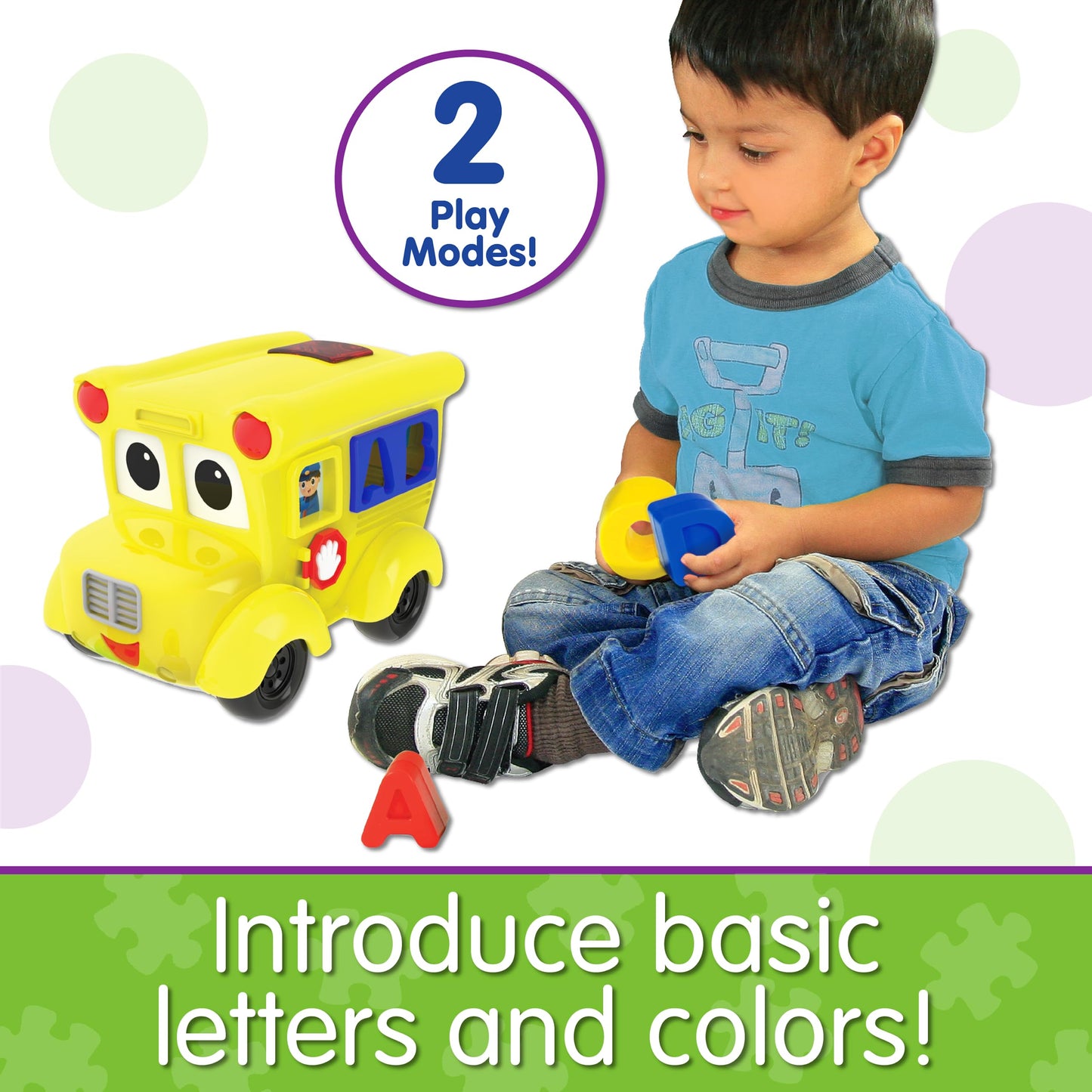 The Learning Journey: Early Learning - Letterland School Bus - Electronic Shape Matching Talking Shape Sorter - Baby Toddler Toys & Gifts for Boys & Girls Ages 18 Months - 4 Years - Award Winning Toy