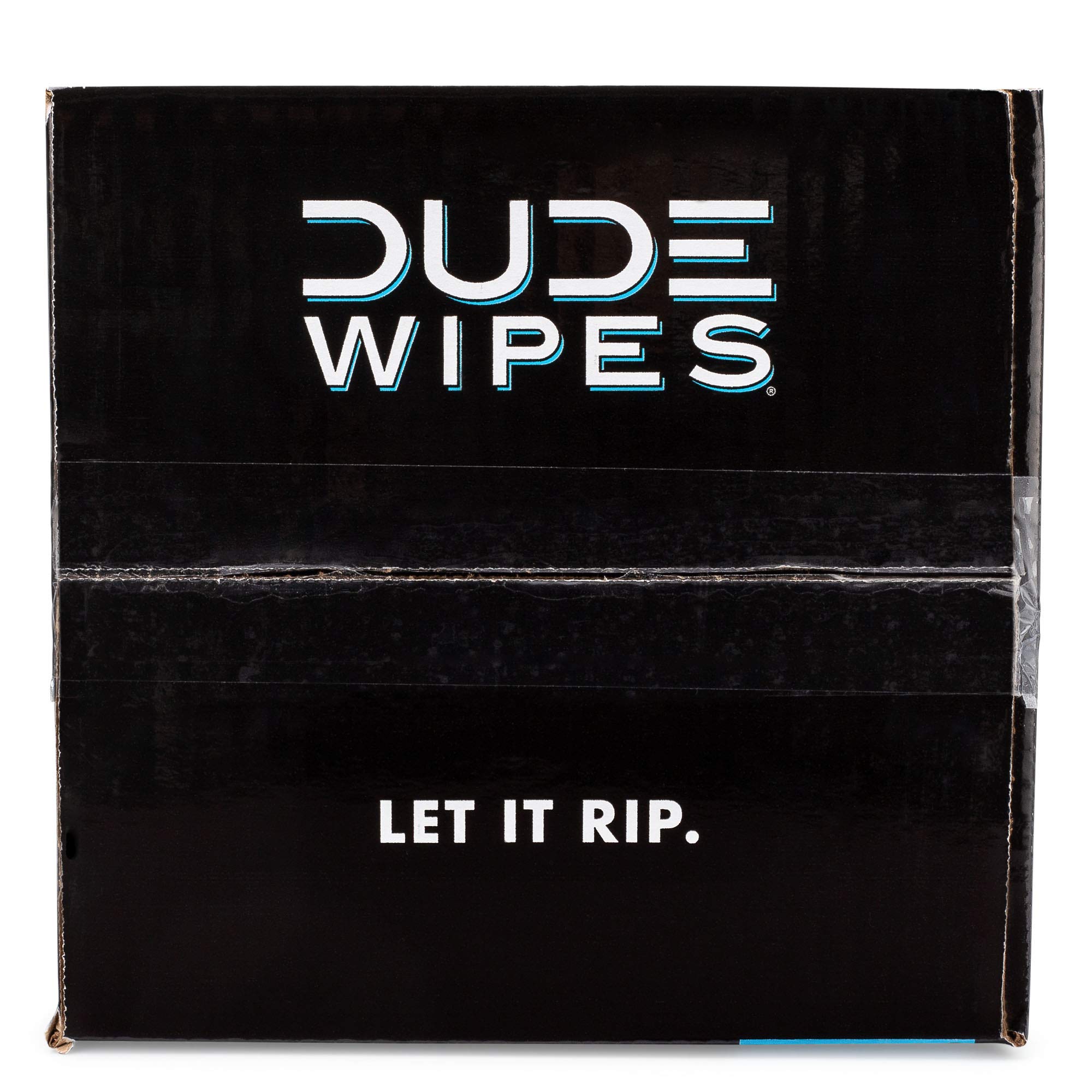 DUDE Wipes - Flushable Wipes - 8 Pack, 336 Count - Unscented Extra-Large Adult - Vitamin-E & Aloe - Septic and Sewer Safe