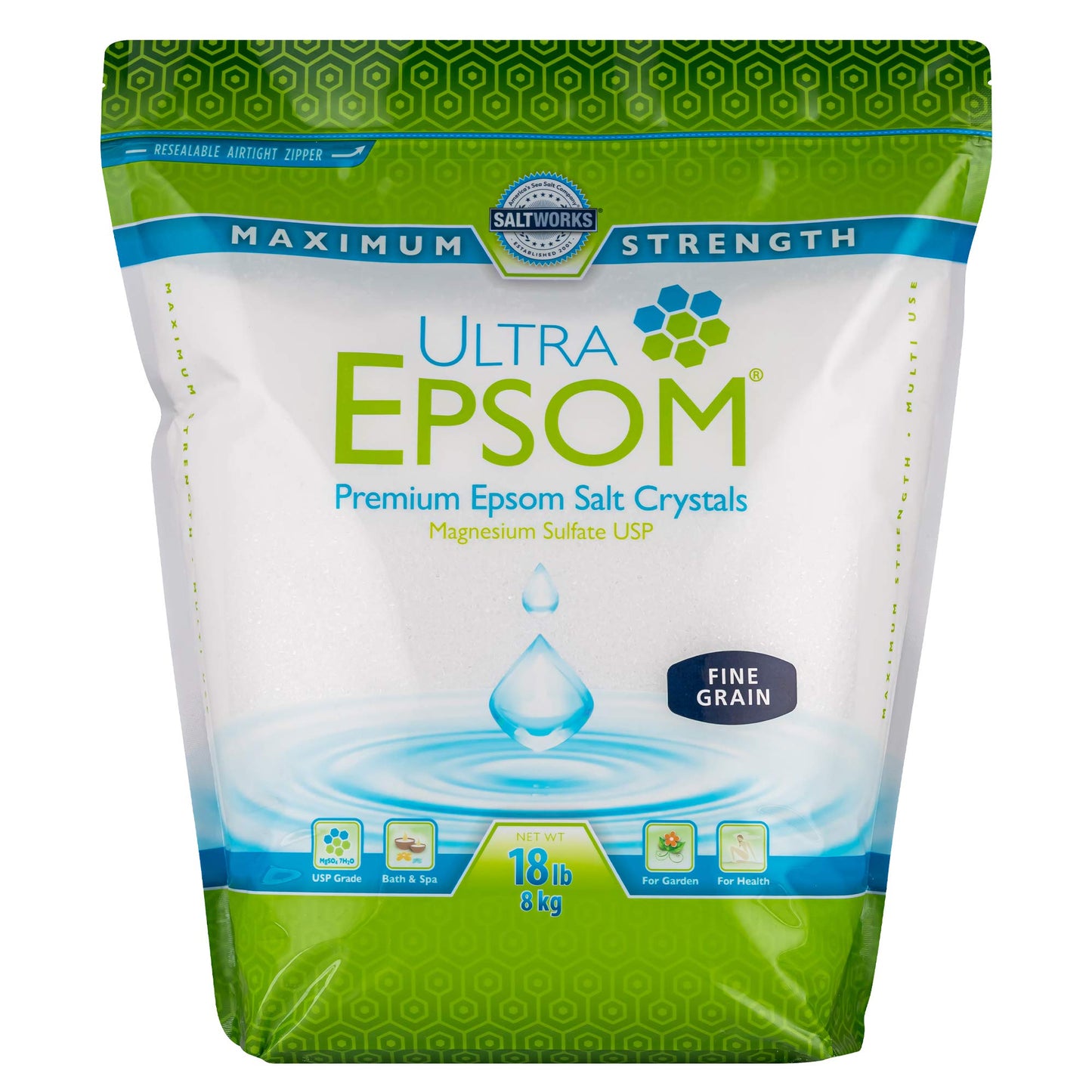 SaltWorks Ultra Epsom Bath Salt