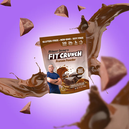 FITCRUNCH Whey Protein Powder | Designed by Robert Irvine | Mixability Technology, Gluten Free, Soy Free & Non-GMO