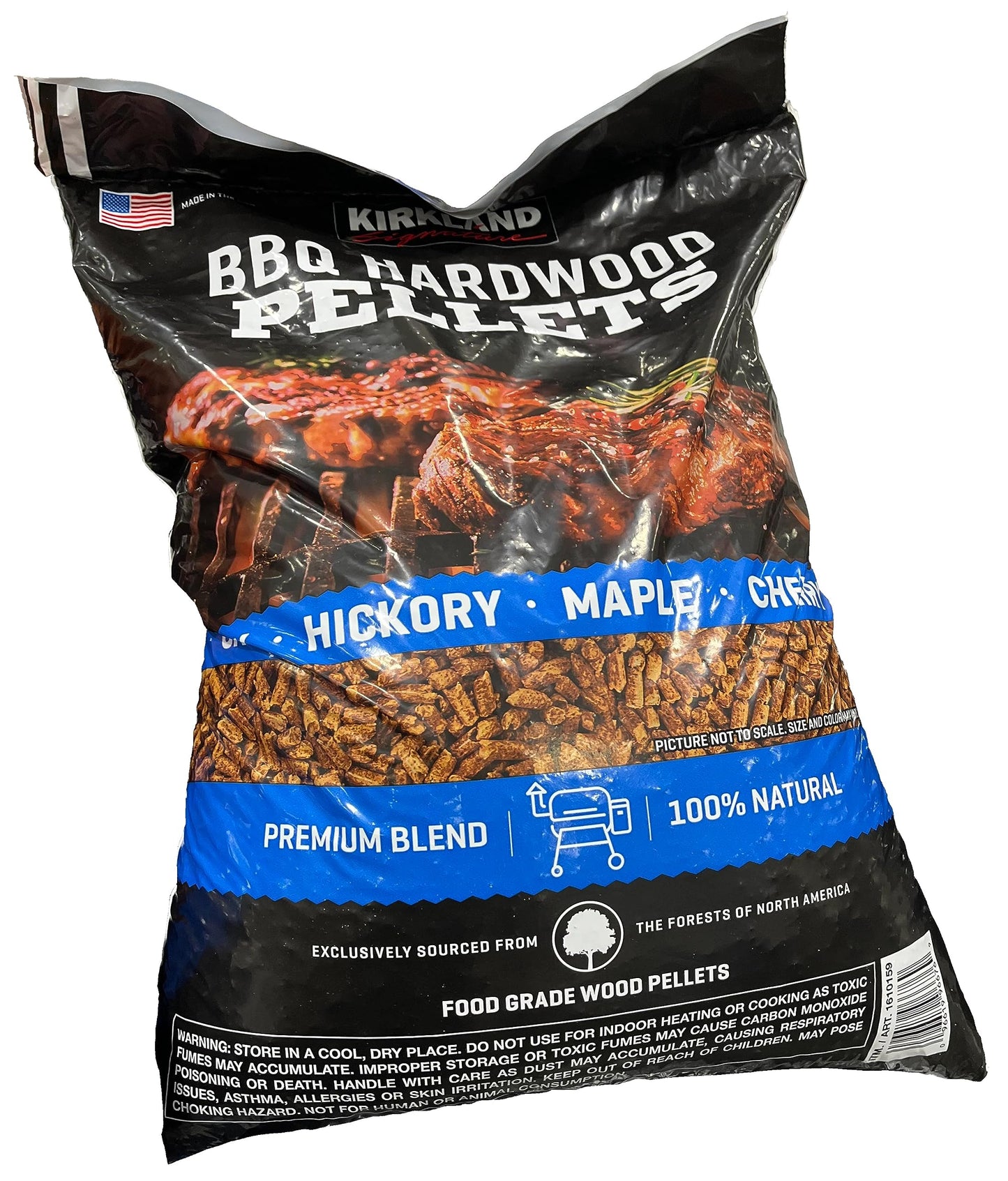 Kirkland Signature Premium Blend BBQ Hardwood Pellets, 40 Pounds