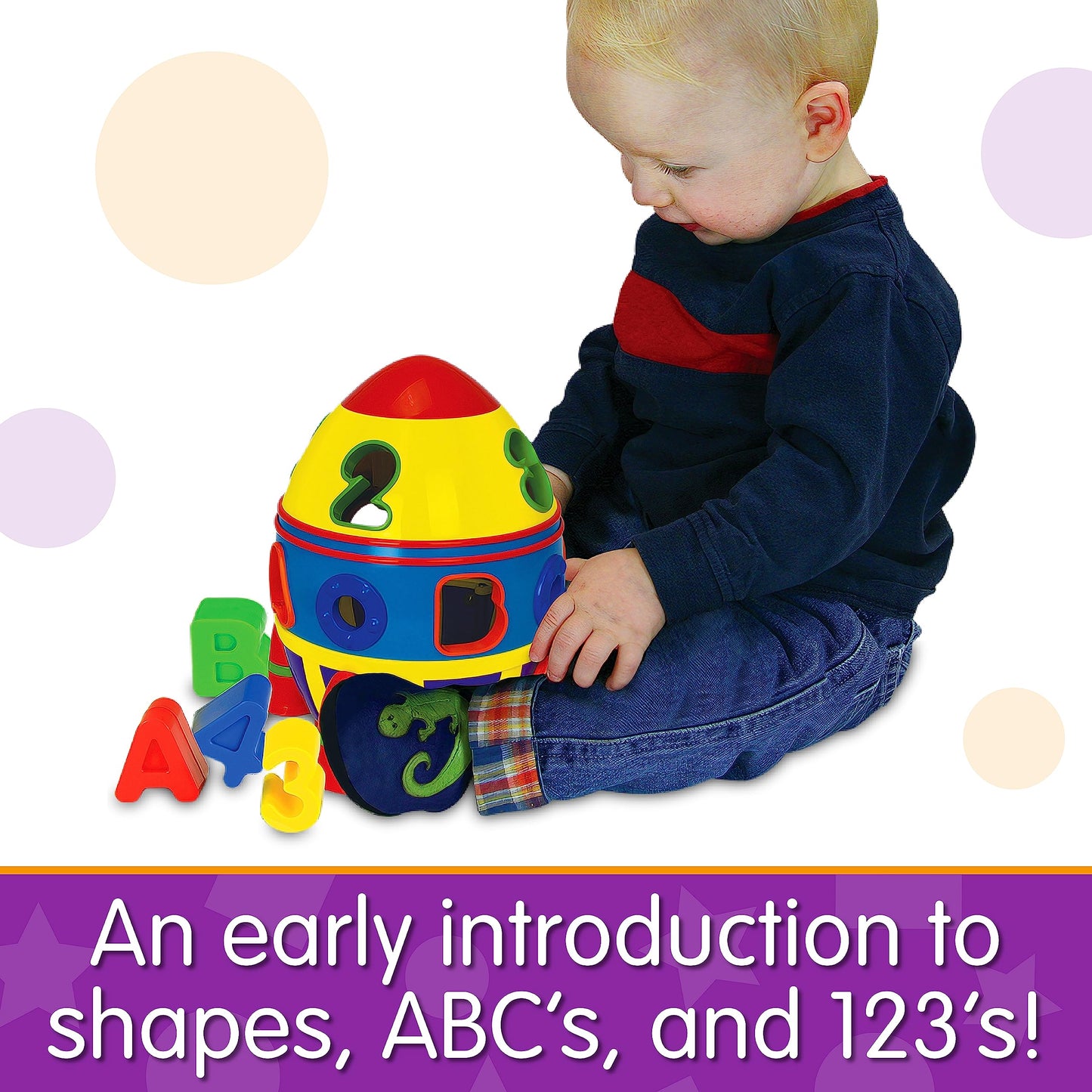 The Learning Journey Early Learning – Rocket Shape Sorter – Toddler Toys & Gifts for Boys & Girls Ages 12 Months and Up