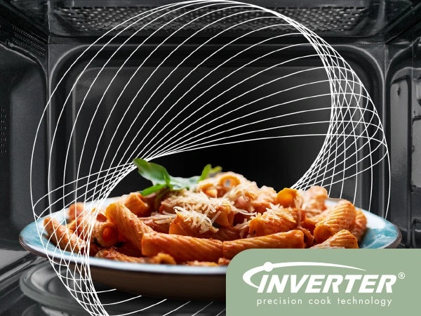 Panasonic Compact Microwave Oven with 1100 Watts of Cooking Power, Sensor Cooking, Quick 30sec and Popcorn Button, 1.3 cft