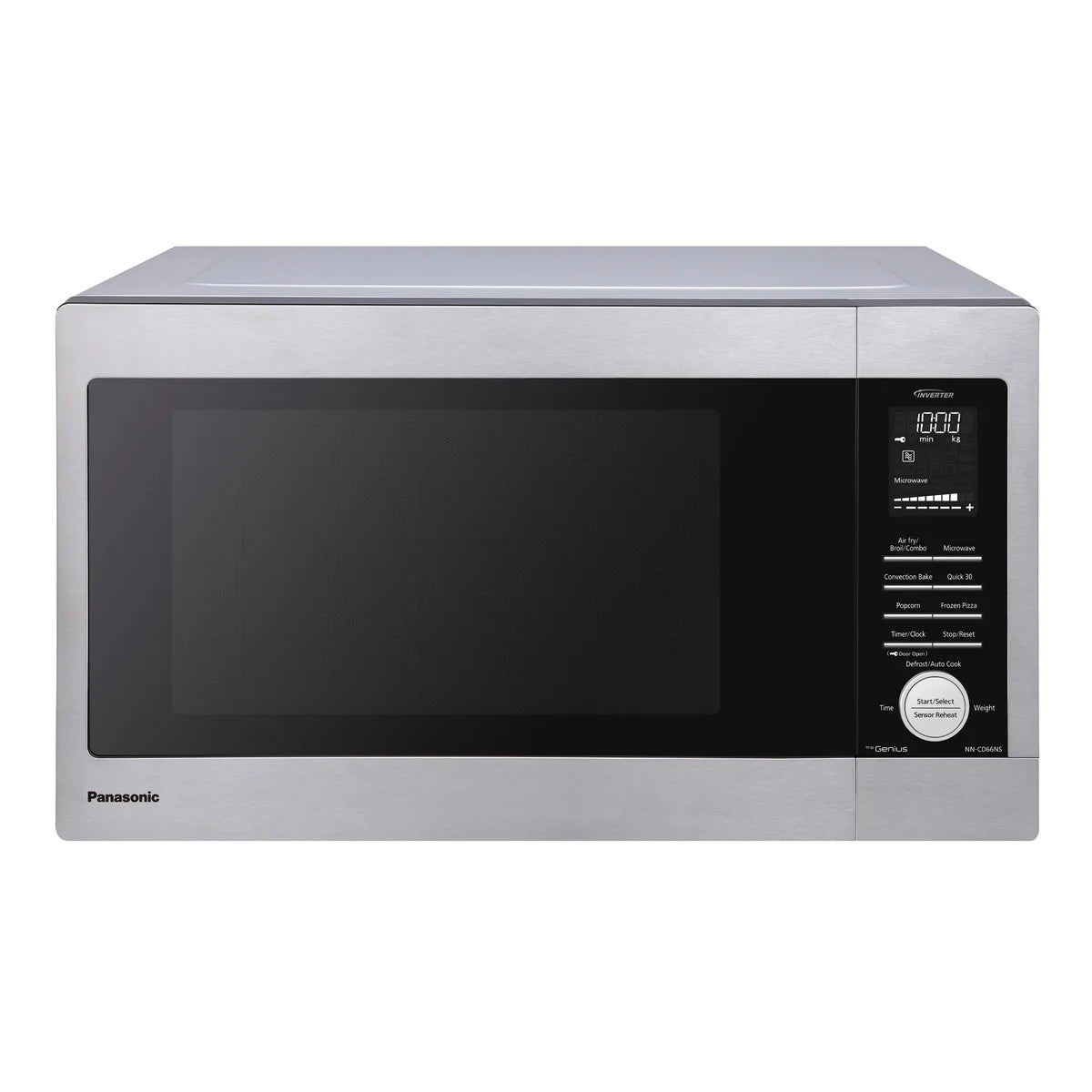Panasonic Compact Microwave Oven with 1100 Watts of Cooking Power, Sensor Cooking, Quick 30sec and Popcorn Button, 1.3 cft