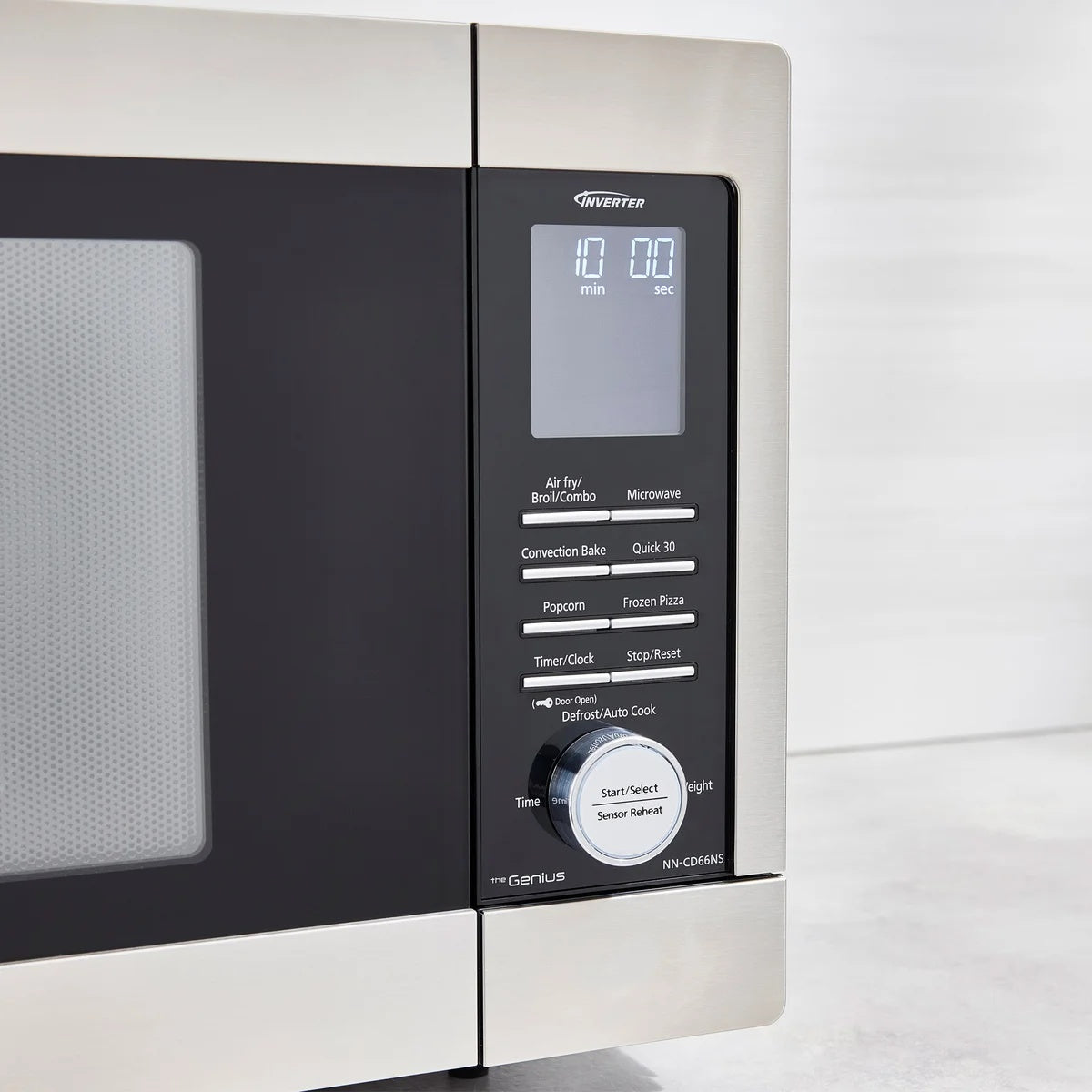 Panasonic Compact Microwave Oven with 1100 Watts of Cooking Power, Sensor Cooking, Quick 30sec and Popcorn Button, 1.3 cft