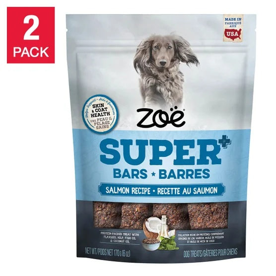 Zoe Super Bars Salmon Recipe 2/2lb Bags